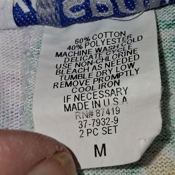 YS Sport By Youngstuff Shirt & Shorts Size Med 60% Cotton 40% Polyeste, Artsy. - Picture 14 of 15